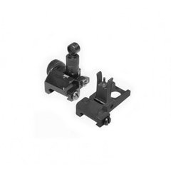 G&P MK18 Mod1 Front and rear sight, Black, Iron