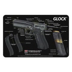 Килимок TekMat для чищення зброї Glock, Чорний, Килимок