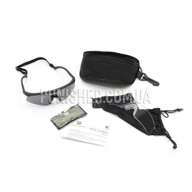 Revision Sawfly Military Kit with strap, Black, Transparent, Smoky, Goggles