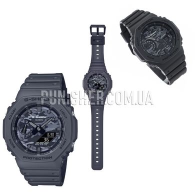 Casio G-Shock GA-2100CA-8AER Watch, Dark Grey, Date, Day of the week, Month, World time, Stopwatch, Timer, Sports watches