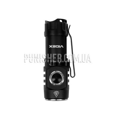 Портативний світлодіодний ліхтарик Videx A055 600Lm, Чорний, Ручний, Акумулятор, Білий, 600