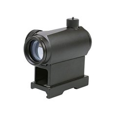 T1 red dot sight replica with QD mount and low mount, Черный, Коллиматорный
