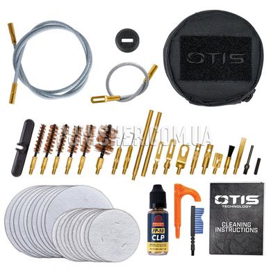 Otis Deluxe Law Enforcement System Kit, Black, 9mm, 7.62mm, 5.56, Cleaning kit
