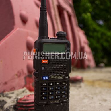 Радиостанция Baofeng UV-5R с усиленным аккумулятором, Черный, VHF: 136-174 MHz, UHF: 400-520 MHz