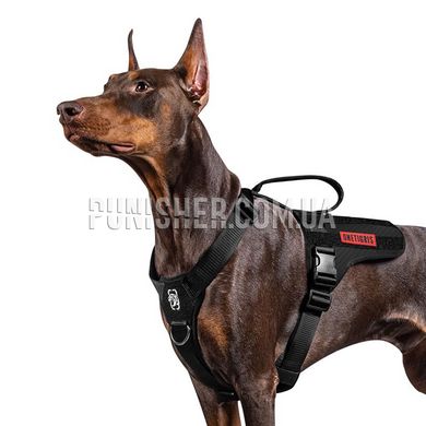 Шлея-жилет OneTigris Colossus Tactical Harness для собак, Черный, Medium