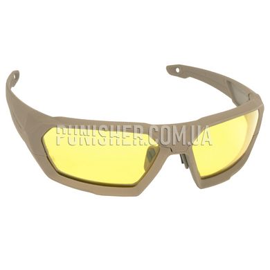 Комплект балістичних окулярів Revision ShadowStrike Deluxe з жовтою лінзою, Tan, Прозорий, Димчастий, Жовтий, Окуляри