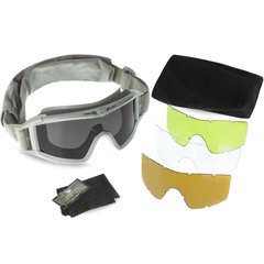 Защитная маска Revision Desert Locust Weather Goggle с 4 линзами, Foliage Green, Прозрачный, Дымчатый, Желтый, Коричневый, Маска