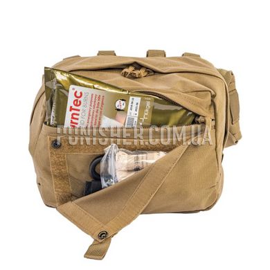 North American Rescue USMC Combat Lifesaver Kit, Coyote Brown, Bandage, Gauze for wound packing, Elastic bandage, Decompression needles, Nasopharyngeal airway, Occlusive dressing, Heating blanket, Turnstile, Traction splint, Eye shield