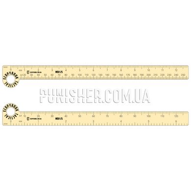ECOpybook Scale-Sighting Ruler (MPL-25), Yellow, Accessories