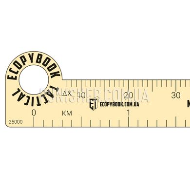 ECOpybook Scale-Sighting Ruler (MPL-25), Yellow, Accessories