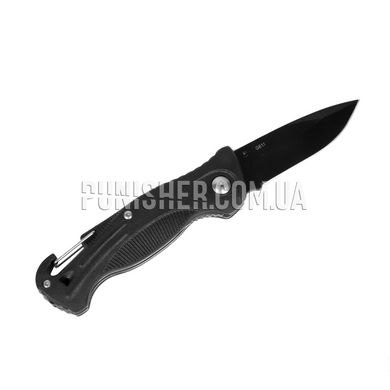 Нож Ganzo G611, Черный, Нож, Складной, Гладкая