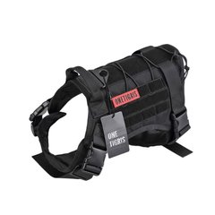 Шлея-жилет OneTigris Fire Watcher Dog Harness для собак, Чорний, Large