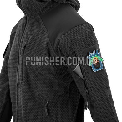 Флісова куртка Helikon-Tex Alpha Hoodie Grid Fleece, Чорний, X-Small