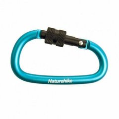 Naturehike D-type 80 mm Aluminum Snap Hook NH15A008-D, Blue, Aluminum