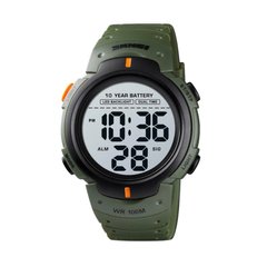 Skmei Neon 10 Bar Watch, Olive Drab, Alarm, Date, Day of the week, Month, Stopwatch, Tactical watch