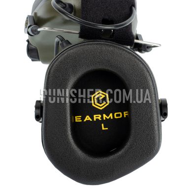 Активные наушники Earmor M31 Mod 3, Foliage Green, С оголовьем, 22