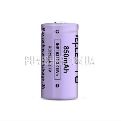 Vapcell 16340 T8 850 mAh 3.7V 3A Battery Li-Ion Without protection, Purple, 16340