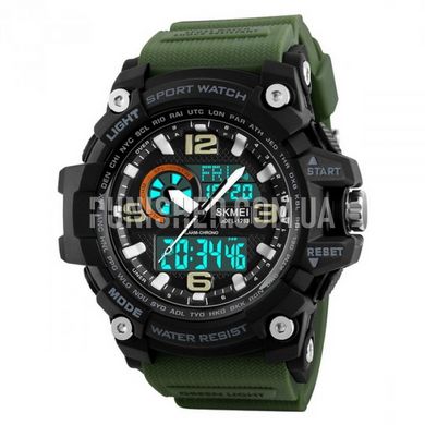 Skmei Disel 1283 Watch, Olive, Alarm, Date, Day of the week, Month, Second time zone, Backlight, Stopwatch, Timer, Tactical watch