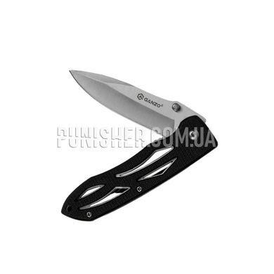 Нож Ganzo G615, Черный, Нож, Складной, Гладкая