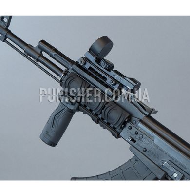 KPYK RIS Handguard for AKM/AK-74, Black, Picatinny rail, Handguard, АКС, РПК, AK-74, AKM, AKMS