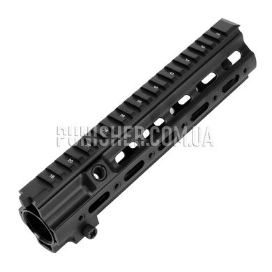 5KU SMR-type RIS handguard for HK416 airsoft rifles, Black, M-Lok, Picatinny rail, 250