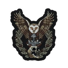 M-Tac Owl Patch (embroidery), Black, Intelligence service, Cordura