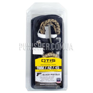 Otis Professional Pistol 9mm/.40/.45 Cleaning Kit for Glock, Black, 9mm, .40, .45, Cleaning kit