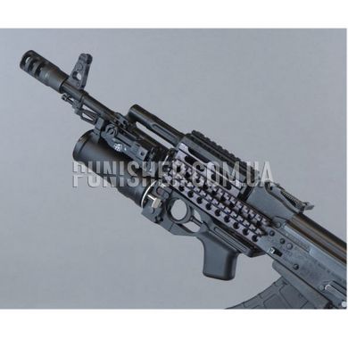 KPYK RIS Handguard for AKM/AK-74 (with the possibility of installing GP-25), Black, Picatinny rail, Handguard, АКС, РПК, AK-74, AKM, AKMS