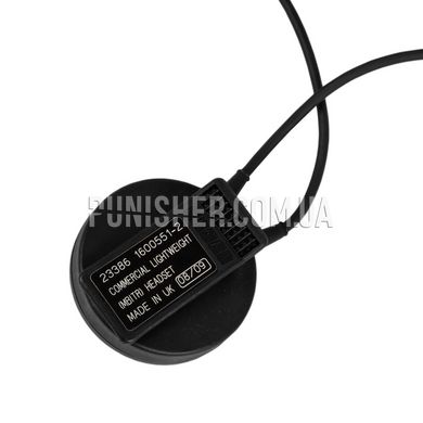 Гарнітура Thales Lightweight MBITR Headset (Вживане), Чорний