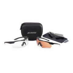 ESS Crossbow Suppressor 2x+Issue Kit, Black, Amberж, Transparent, Smoky, Goggles