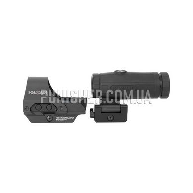 Holosun HS510C Reflex Sight with HM3X Magnifier, Black, Collimator, 1x, 2 MOA