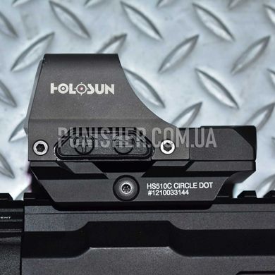 Holosun HS510C Reflex Sight with HM3X Magnifier, Black, Collimator, 1x, 2 MOA