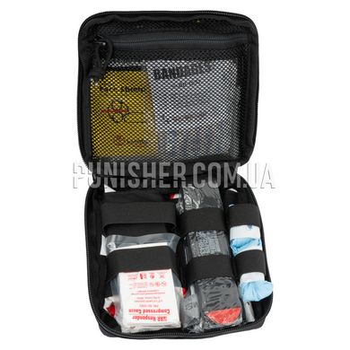 NAR Door Panel Kit Basic, Black, Gauze for wound packing, Elastic bandage, Medical scissors, Occlusive dressing, Turnstile