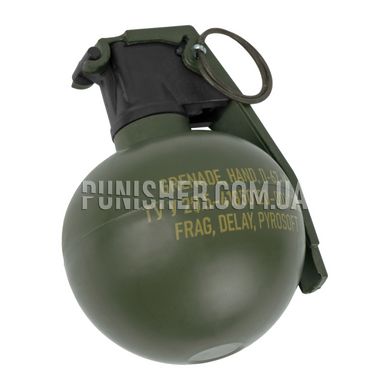 Airsoft Grenade Imitation-Training Pyrosoft P-67-M "NATO" with an active bracket, Olive