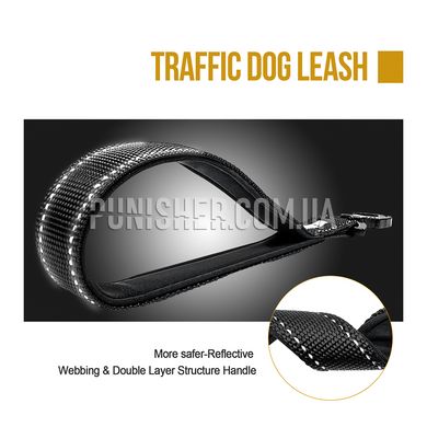 OneTigris Bolt Short Dog Leash, Black, Small