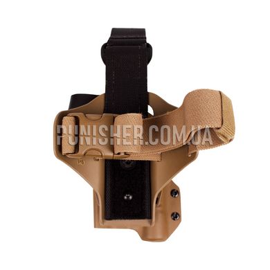 Safariland hip holster for Beretta/FORT 17 with Surefire X300 flashlight, Coyote Brown, FORT, Beretta