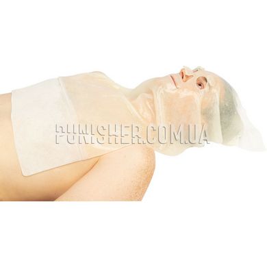 Протиопікова гідрогелева маска для обличчя NAR BurnTec Burn Mask 40x60 см, Білий, Протиопікова пов'язка