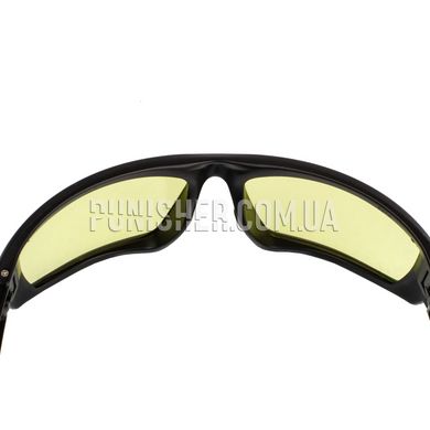 Walker's IKON Vector Glasses with Amber Lens, Black, Amber, Goggles