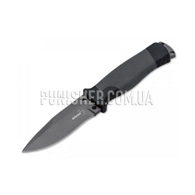Boker Plus Outdoorsman Knife, Dark Grey, Knife, Fixed blade, Smooth