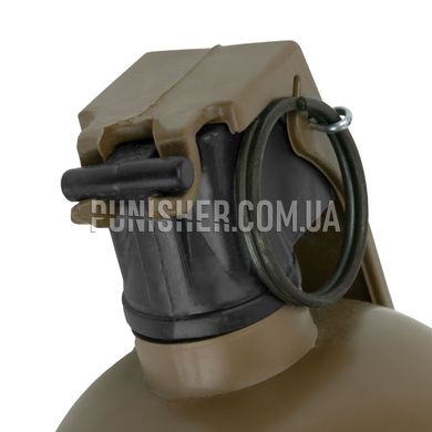 Airsoft Grenade Imitation-Training Pyrosoft P-67-G "NATO" with an active bracket, Coyote Brown
