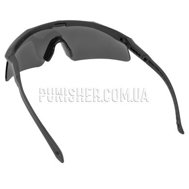 Revision SawFly Eyewear with Smoke Lens, Black, Smoky, Goggles, Regular
