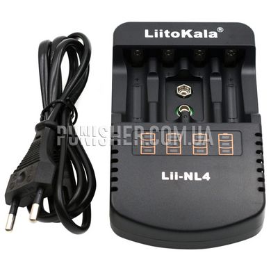 LiitoKala Lii-NL4 Charger for АА/ААА + 9V, Black