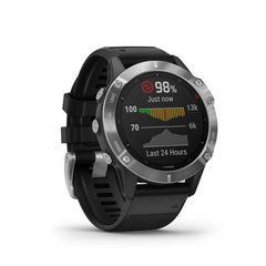 Garmin Fenix 6 Solar Sports Watch (Used), Black, Altimeter, Barometer, Vibration notification, Date, Month, Year, Compass, Pedometer, Backlight, Heart rate monitor, Stopwatch, Timer, Fitness tracker, Bluetooth, GPS, Tactical watch