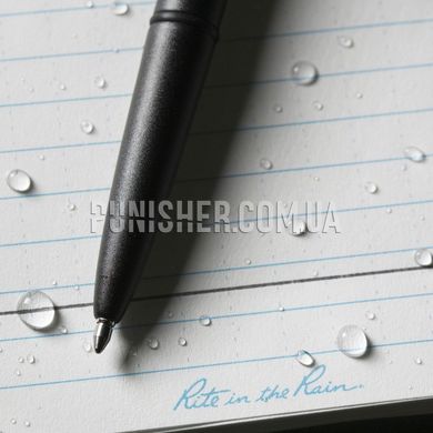 Rite in the Rain All-Weather Metal Bullet Pen №96, Black Ink, Black, Pen