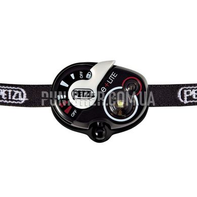 Petzl E+lite Headlamp, Black, Headlamp, Battery, White, Red, 50