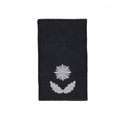 Shoulder-strap Police Major (pair) with Velcro 10х5cm, Black, Police, Major