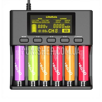 LiitoKala Lii-S6 Charger for 6 channels, Black
