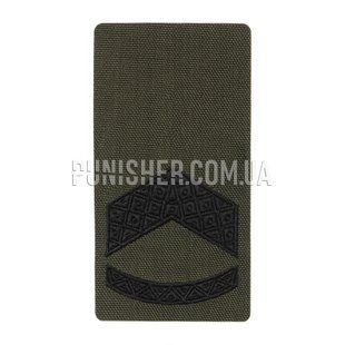 Погон M-Tac на липучке Штаб-сержант (вышивка) Ranger Green, Olive Drab, Cordura, Штаб-сержант