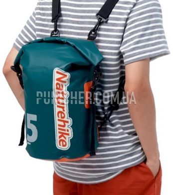Водонепроникний чохол Naturehike CNK2300BS017 15 л, Olive Drab, Компресійний мішок