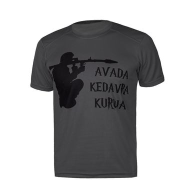 Футболка Shotgun Ukraine Avada Kedavra Kurva, Dark Grey, Small